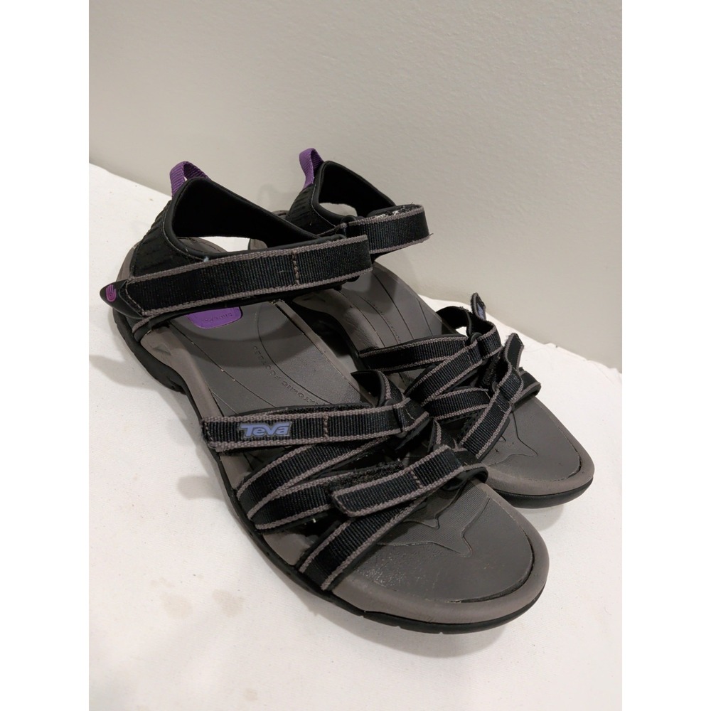 Teva Women's Tirra Sandal Black/Grey Size 8  US 4266 - BKGY